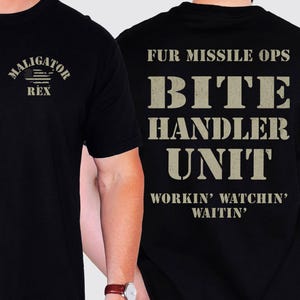 Custom Belgian Malinois Shirt– K9 Handler Dog Trainer Gift idea, Military Working Dog Apparel, Comfort Colors Tactical Fur Missile shirt