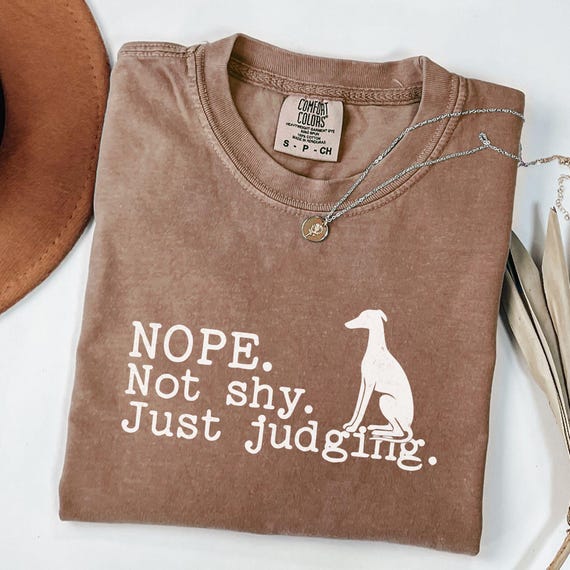 Funny Greyhound Shirt – Dog Mom or Dad Gift, Not a Shy, Dog