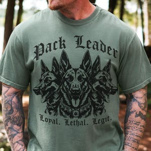 Camiseta de líder de manada Malinois, regalo para adiestrador canino, ropa para entrenador de perros de trabajo, camiseta táctica para papás de perros, regalo para perros policía