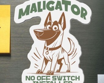 Belgian Malinois Fridge Magnet, Funny Dog Mom Gift, Dog Lover Gift, Malinois Trainer Magnet, Working dog, Kitchen Decor,Dishwasher magnet