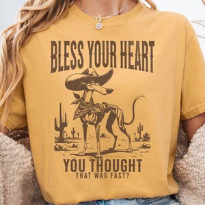Greyhound Shirt, Funny Dog Mom Gift, Comfort Colors Trendy Shirt, Cowboy Dog Tee, Greyhound Lover T-Shirt, Dog Dad Gift, Western Dog Shirt