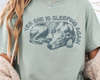Comfort Colors Greyhound T-Shirt, Dog Mom Gift Funny Greyhound Shirt, Whippet Lover Tee, Greyhound Clothing, Dog Dad Gift, Whippet T-Shirt