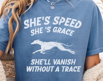 Greyhound Comfort Colors Cotton Shirt, Funny Whippet Dog Tee for Greyhound Mom & Dad, Sighthound Lover  Gift