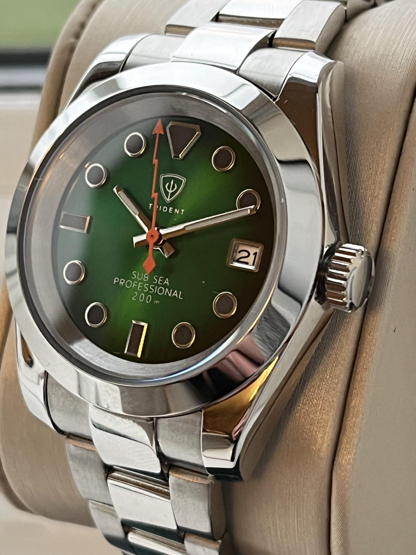 キングヒロシ 新品 NH35 MOD ヴィンテージ オマージュ カスタム SEIKO MOD /カスタム / NH35搭載 /SUBMARINERオマージュ /ブルー