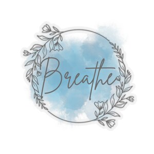 Watercolor Breathe Sticker