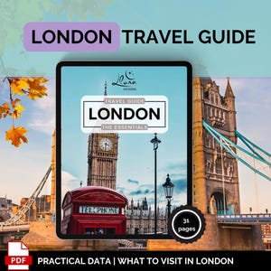 London Essential Digital Travel Guide with Packing Tips and Must-See Spots. Ebook PDF