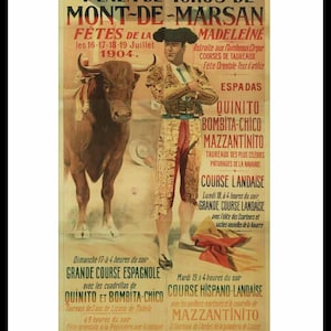 poster poster stierengevecht toros stierengevecht