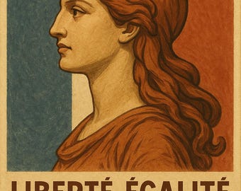 Poster Freiheit Gleichheit Brüderlichkeit