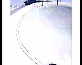 poster ski france pyrenees