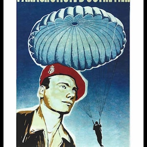poster paratroopers overseas