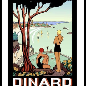 cartel dinard bretaña cartel