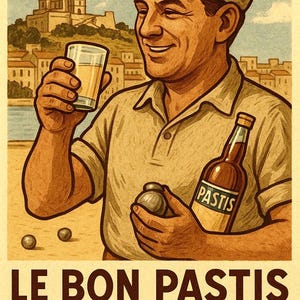 poster affiche pastis Marseille