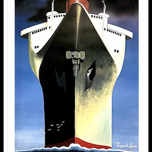 cartel del transatlántico de Normandía, Francia