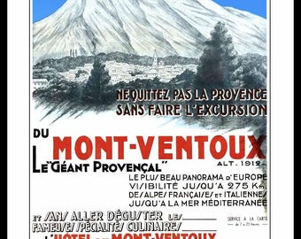 Plakat Plakat Frankreich Provence Côte d'Azur Alpen Mont Ventoux