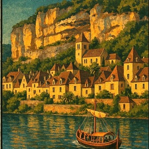 poster shows the roque gageac