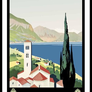 poster italian lakes