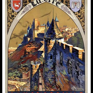 Poster Poster Frankreich Provence Côte d'Azur Alpen Carcassonne