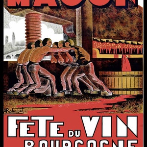 poster macon 1933 burgundy wine
