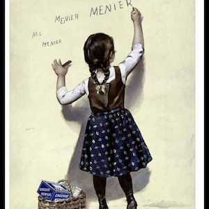 poster france chocolate menier