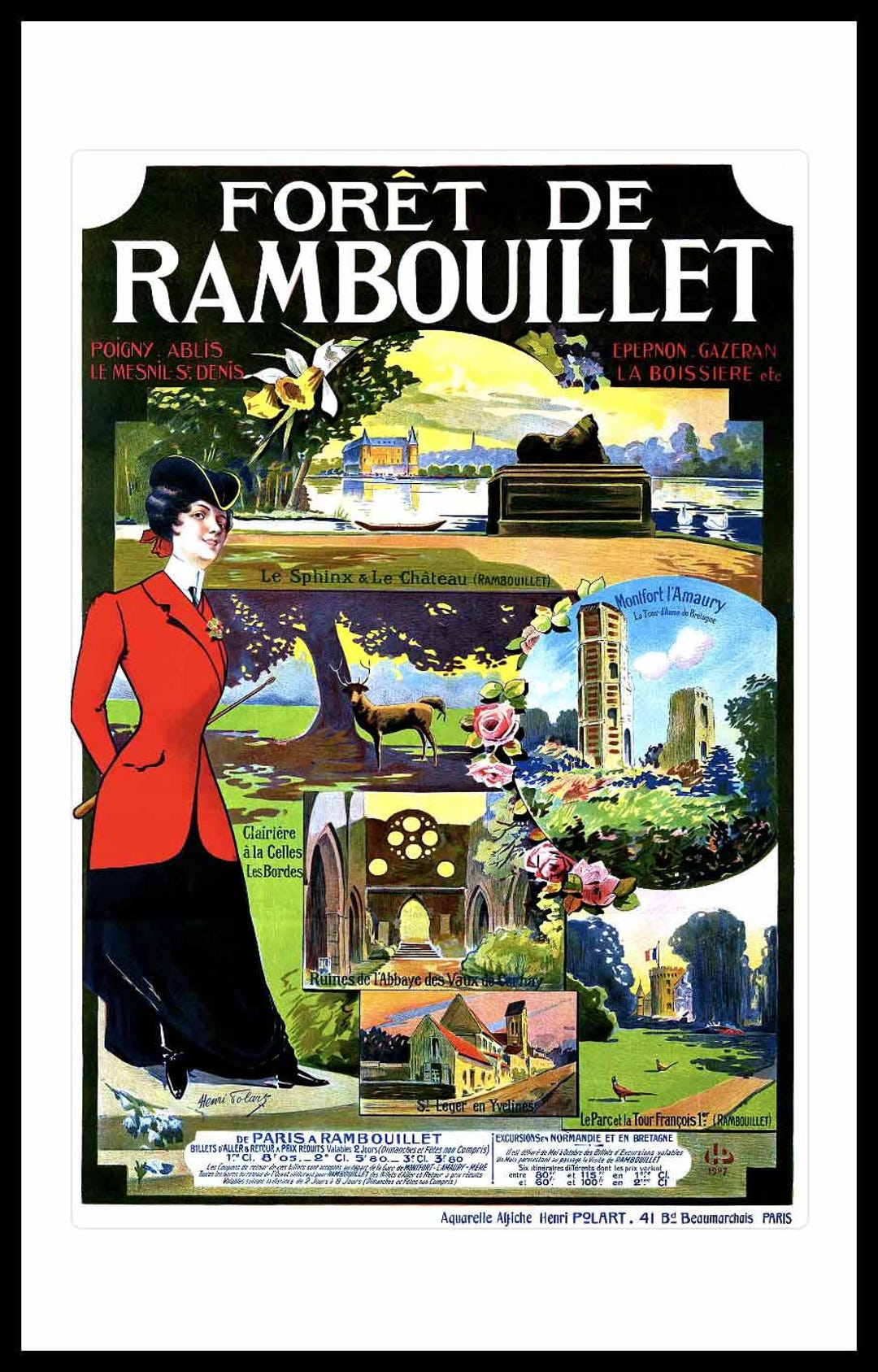 Poster affiche france rambouillet France