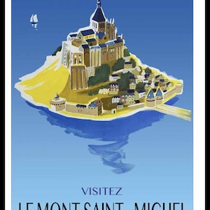 poster mont saint michel poster