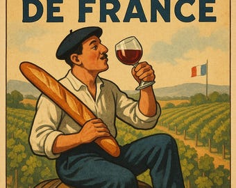 フランスワイン協会ポスター - Etsy 日本