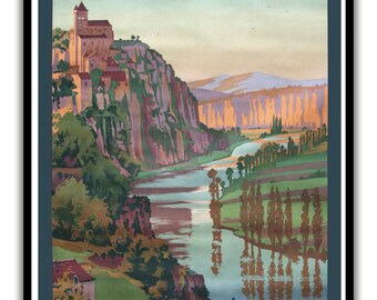 Poster Poster Saint Cirq Lapopie