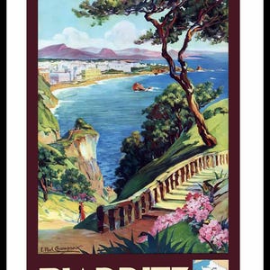poster poster france new aquitaine biarritz