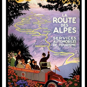 poster poster france alps road