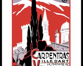 Plakat Plakat Frankreich Provence Côte d'Azur Alpes Carpentras