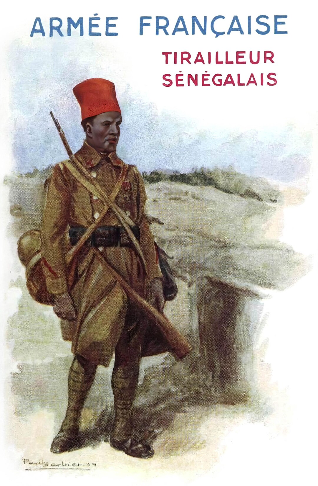 Poster French Army Senegalese Rifleman - Etsy
