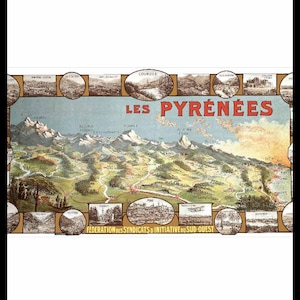 poster poster france new aquitaine pyrenees