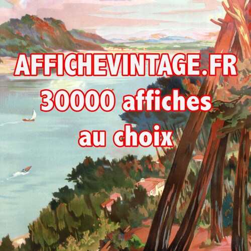 Affiche Belgique plages - Affiche Vintage