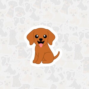 Magyar Vizsla Vinyl Sticker, Wasserfester Hunde Aufkleber, Niedlicher Hund Cartoon Sticker, Andenken an Haustier