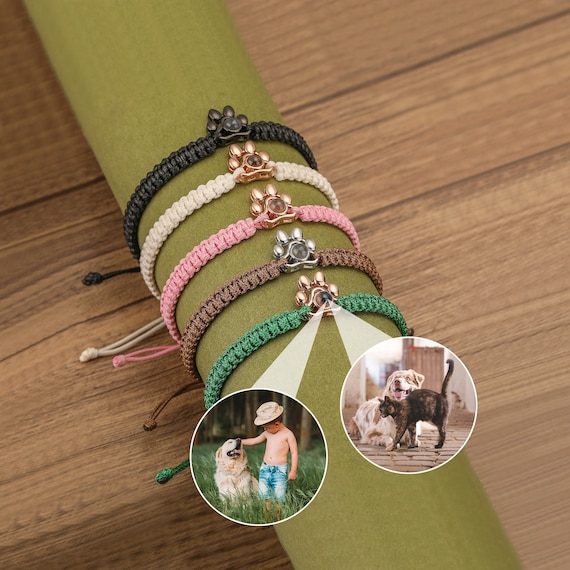 Custom Pet Photo Projection Bracelet Personalized Picture