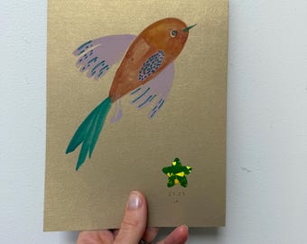 Gouache Original - Bird 2026 #2