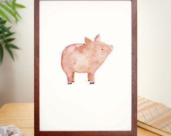 Piggy!... A4 Giclee Print of Illustration (8.5 x 11 inches).
