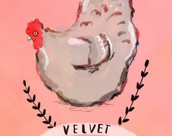 Ritratto personalizzato di animale domestico (formato A4, opera originale, disegnata a mano con Procreate)