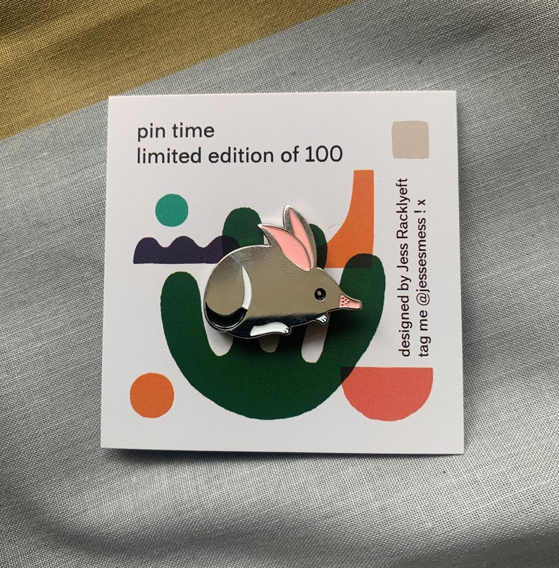 Bilby pin, designed by Jess Racklyeft Limited Edition Fundraiser image 3