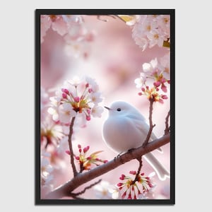 Poster fata della neve giapponese, natura, uccello, Giappone, arte, camera da letto, salotto, arte murale, arredamento per la casa, incorniciato, regalo, A1-A5