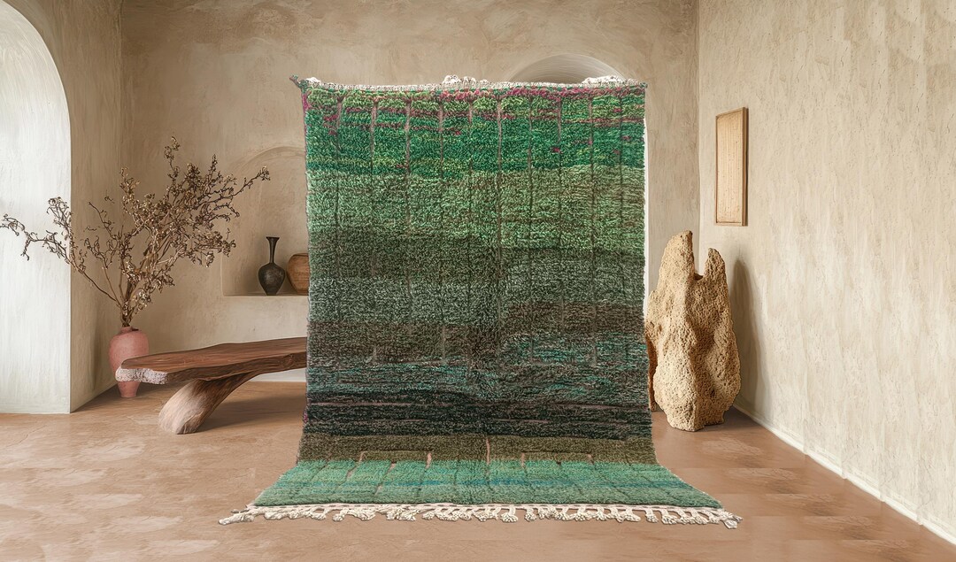 MOROCCAN BERBER BENI Ouaren carpet handmade Design tribal