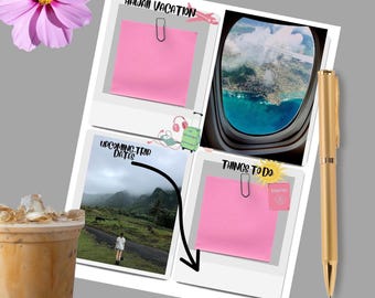 Hawaii Vacation Planner, Travel Planner Template, Digital Travel Organizer, Things To Do List, Printable Travel Journal, Packing Checklist.