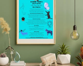 Karmic Nodes for Pisces 2025–2026 on the Pisces-Virgo Axis, Astrology for Pisces, Pisces Zodiac Print, Gift for Her, Pisces Vibe.