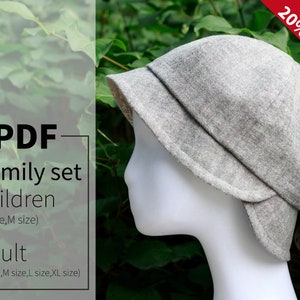 Pattern; Tutorial of Double Brims Hat; Step by Step PDF instruction and patterns;