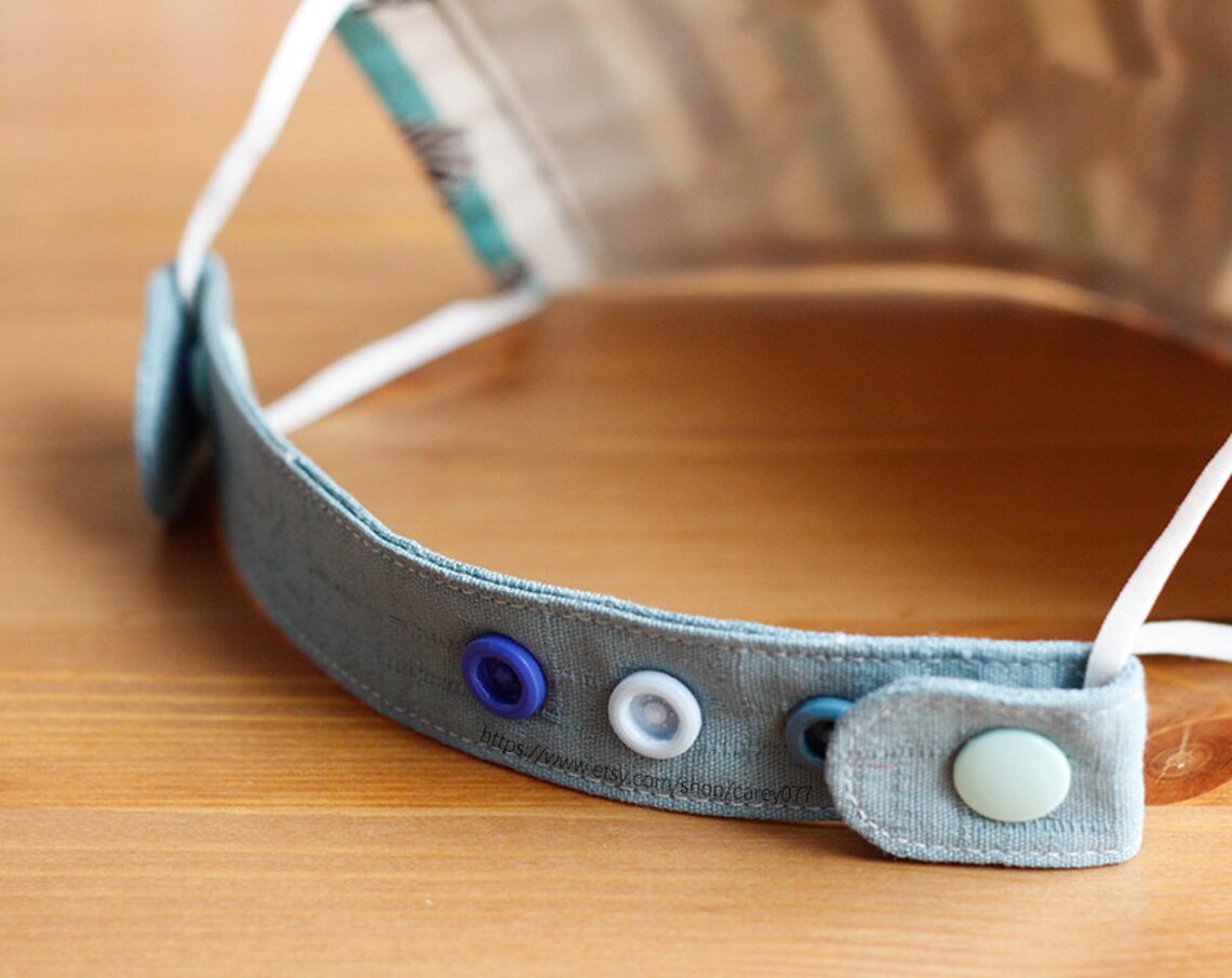 Face Mask Head Strap Sewing PatternAdjustable Face Mask Etsy