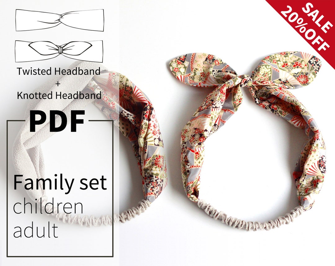 Patterns;tutorial of 2 Kinds of Headbands;pdf Step-by-step Instruction ...