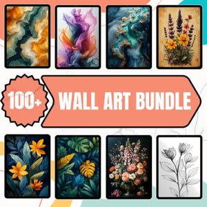 100 Digital Art Prints Bundle: Boho, Abstract, Modern (Digital Download)