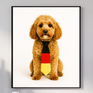 Cavapoo Germany Flag Print, Cavapoo Wall Art, German Pride Decor, Cavapoo Mom Gift, Cavapoo Photography, Cavapoo Owners Gift,Cavapoo Poster.