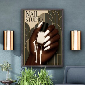 Editorial Style Beauty Salon Prints, Printable Fashion Wall Art, Luxury Nail Studio Decor, Nail Tech Gift, Stylish Nail Poster, Nails Print.