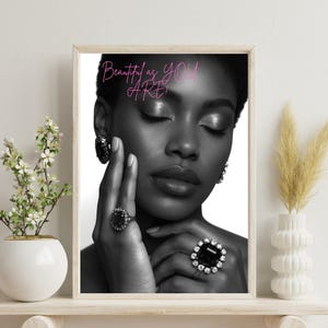Professional Beauty Salon Poster, Inspired Feminine Wall Art, Printable Nail Salon Art,Luxury Nail Studio Decor, Fashion Print,Female Print.